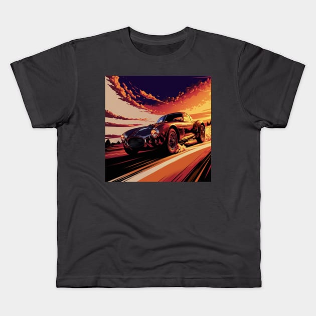 fast cars Kids T-Shirt by ZaxiDesign